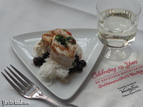 Sample at culinary demo at Epcot Food and Wine Festival, 2010