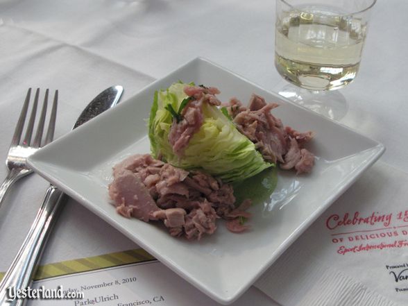 Sample at culinary demo at Epcot Food and Wine Festival, 2010