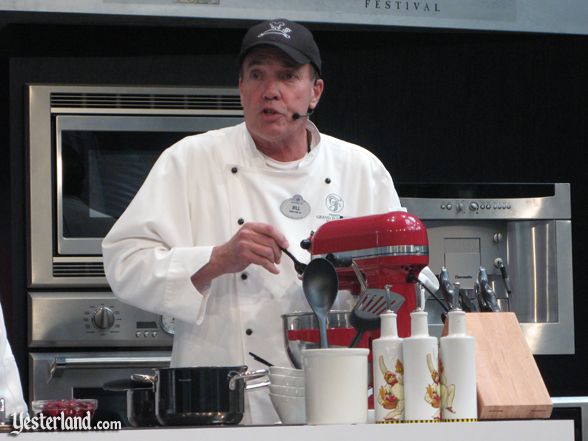 Chef at culinary demo, Epcot Food and Wine Festival, 2010