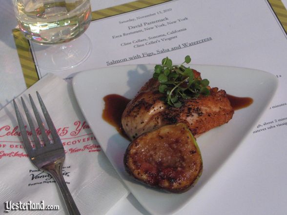 Sample at culinary demo at Epcot Food and Wine Festival, 2010