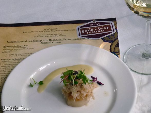 Culinary demo, Epcot Food and Wine Festival, 2011