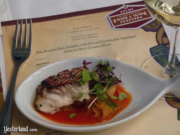 Culinary demo, Epcot Food and Wine Festival, 2011