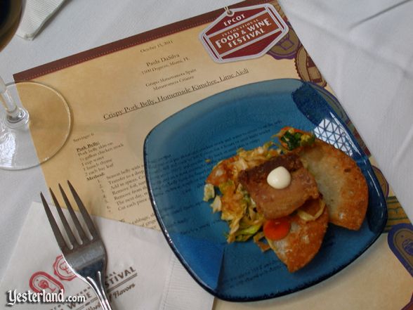 Culinary demo, Epcot Food and Wine Festival, 2011