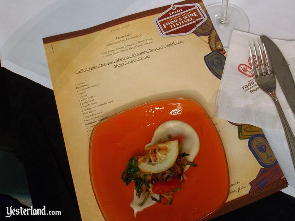 Culinary demo, Epcot Food and Wine Festival, 2011