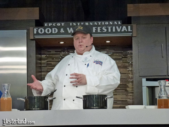 Culinary demo, Epcot Food and Wine Festival, 2012