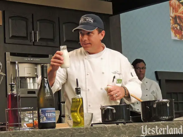 Culinary demo, Epcot Food and Wine Festival, 2016