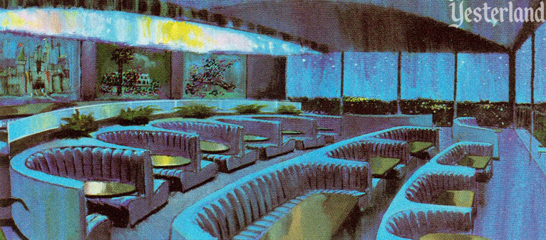 Looking Glass Elevator at the Disneyland Hotel