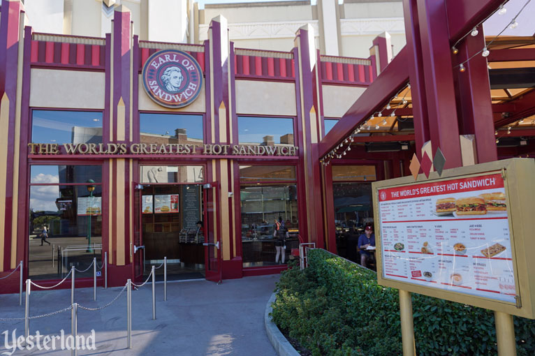 Earl of Sandwich at the Disneyland Resort in October 2018