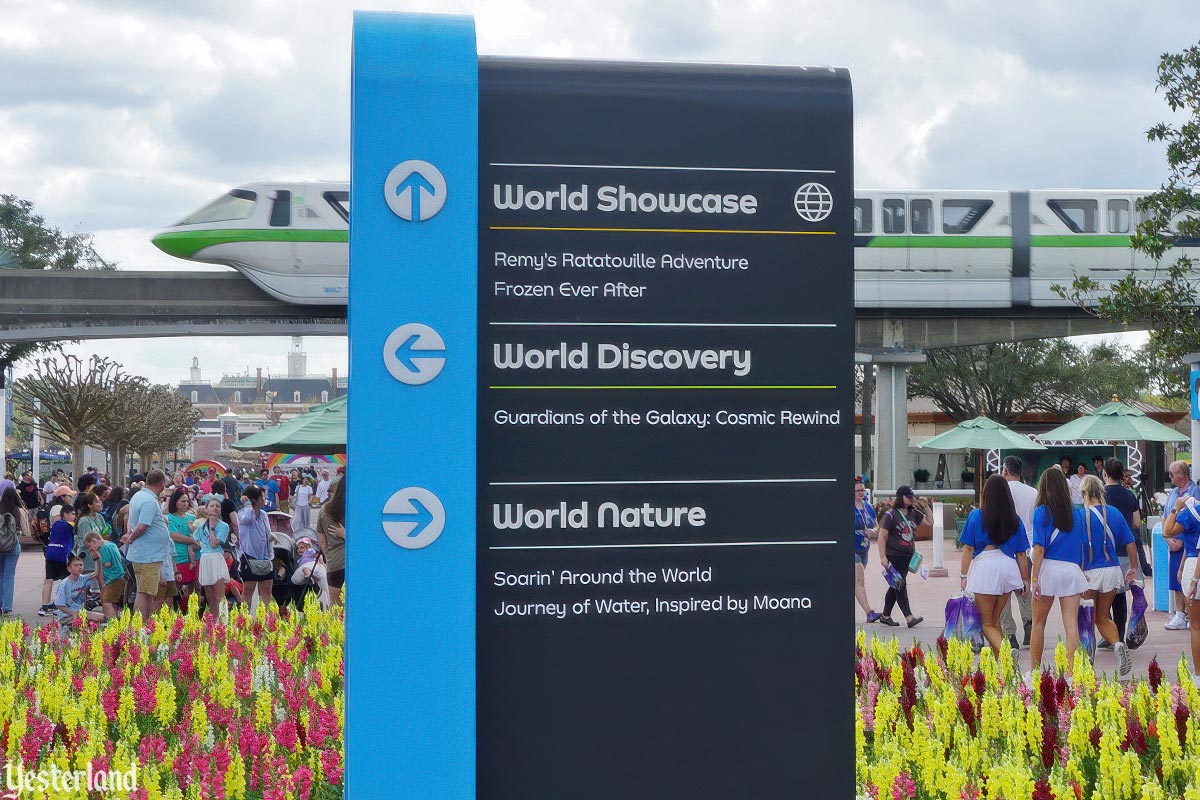 Image for then and now article about Epcot