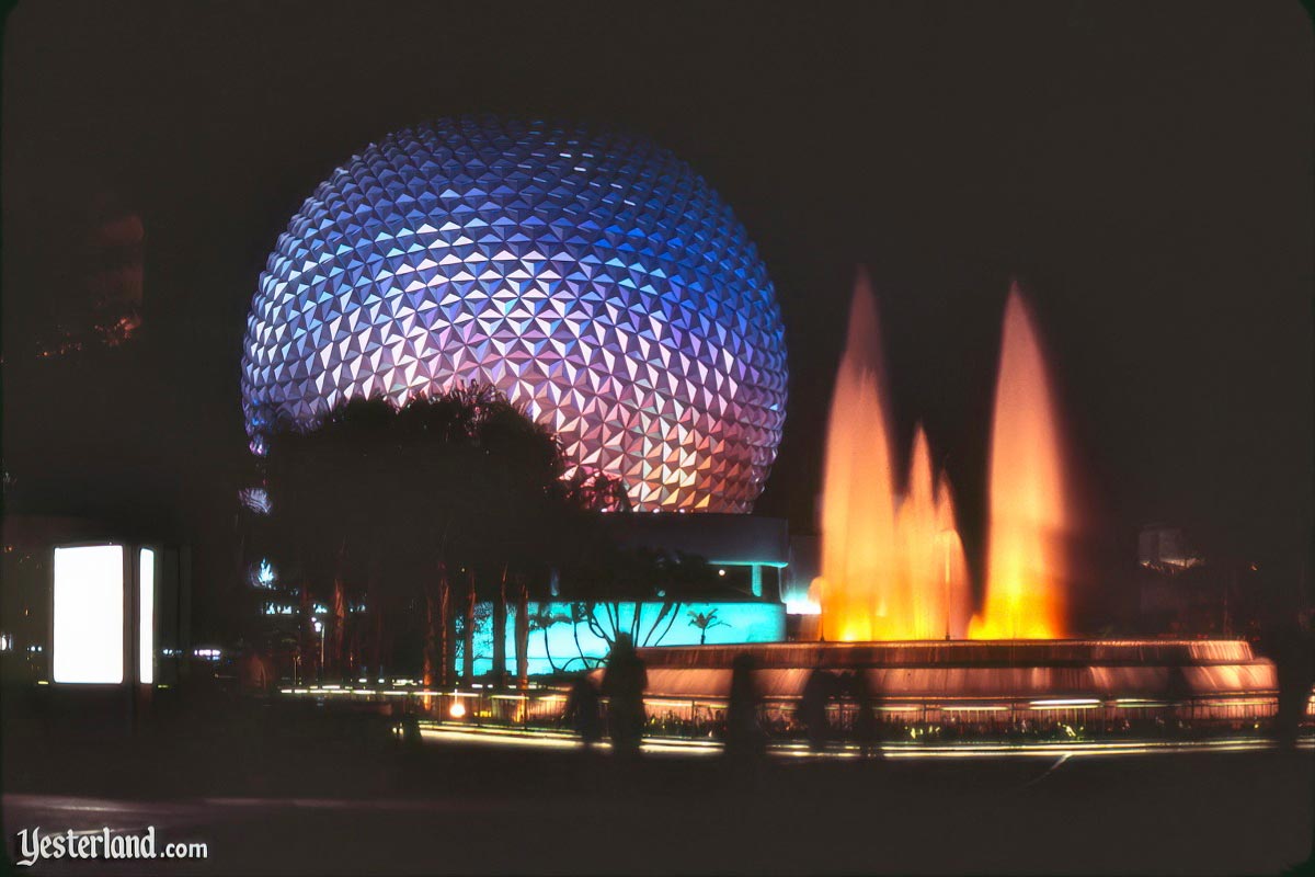Image for then and now article about Epcot