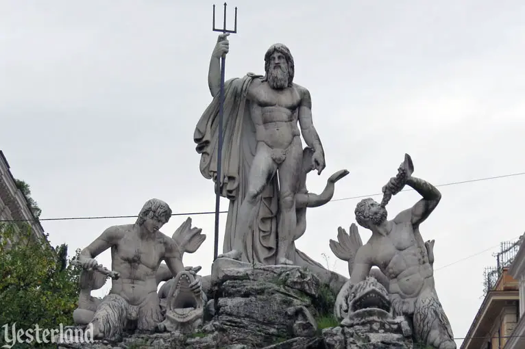 Neptune at Epcot and his Relatives in Rome