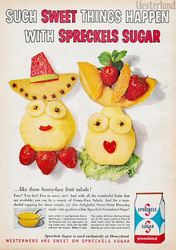 Fll-page ad for Spreckels Sugar in the Summer 1962 issue of Disneyland’s Vacationland