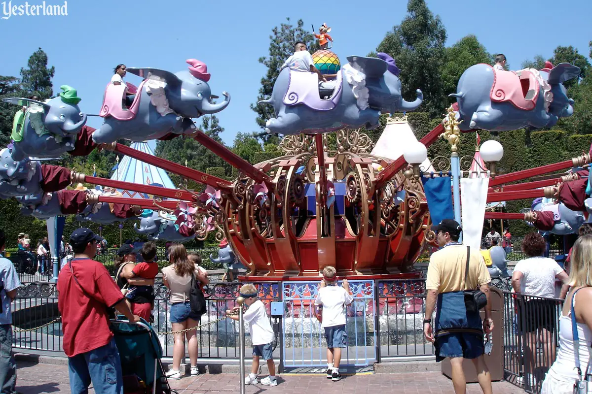 Dumbo Flying Elephants at Disneyland in 2004