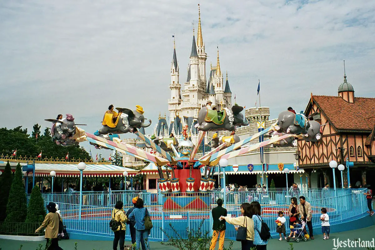 Dumbo Flying Elephants at Tokyo Disneyland in 2000
