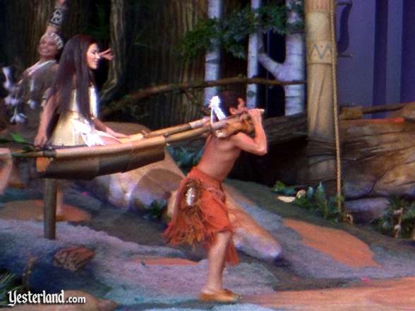 Photo of Pocahontas being carried
