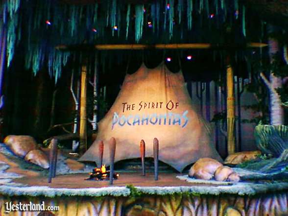 Photo of Spirit of Pocahontas stage with fire