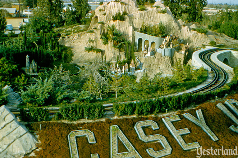 Storybook Land from the Skyway at Disneyland