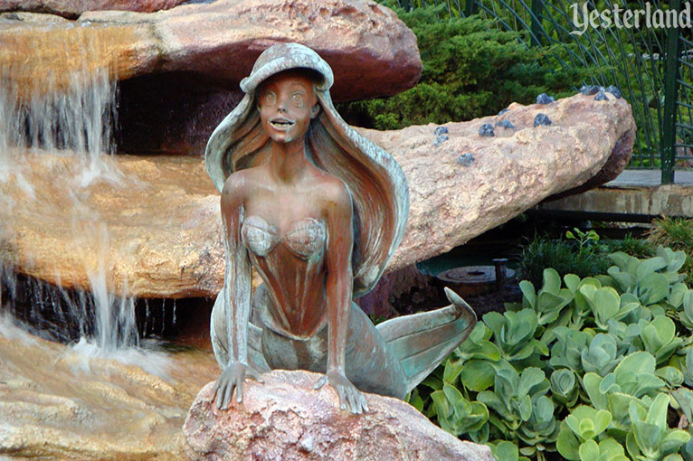 Ariel sculpture close-up at Triton’s Garden, Disneyland:  2008, Chris Bales