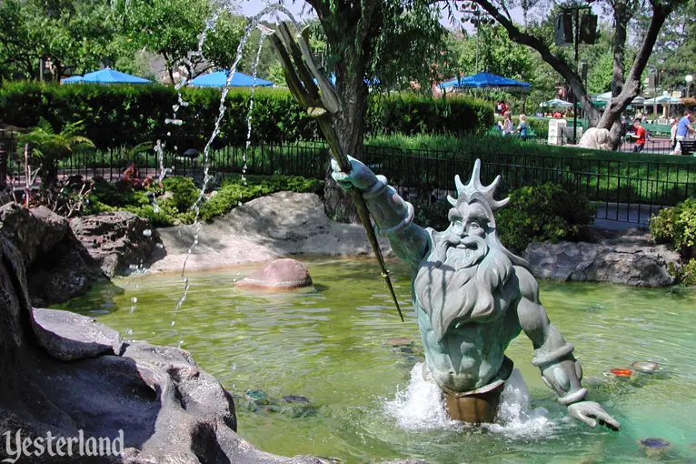 Triton sculpture at Triton’s Garden, Disneyland: 2006, by Werner Weiss