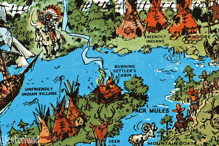 Detail from 1962 Disneyland souvenir map