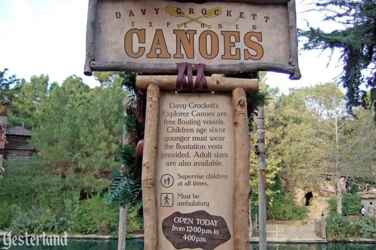 Davy Crockett’s Explorer Canoes, Disneyland