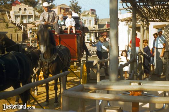 The Rainbow Mountain Stagecoach Ride starts from this loading area