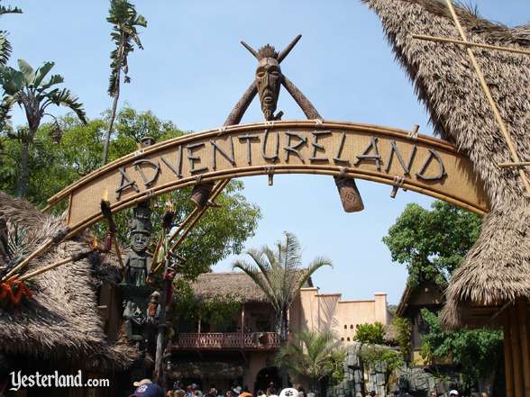 entrance to Adventureland at Disneyland