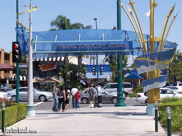 “Thank you for visiting ” sign at Disneyland