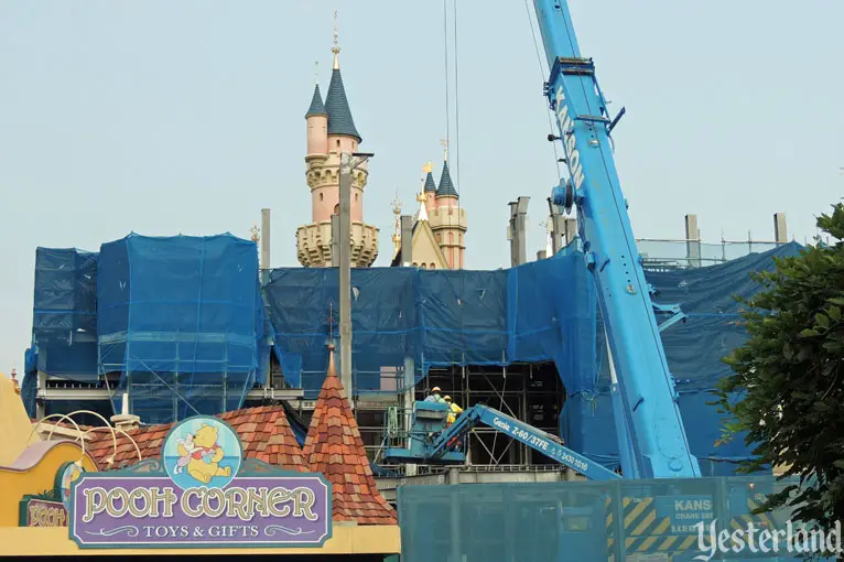Castle transformation at Hong Kong Disneyland