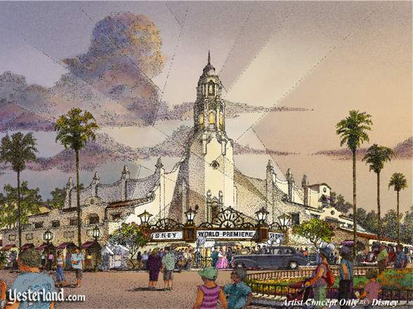 Artist rendering of Carthay Circle (Disneys California Adventure press release): © Disney