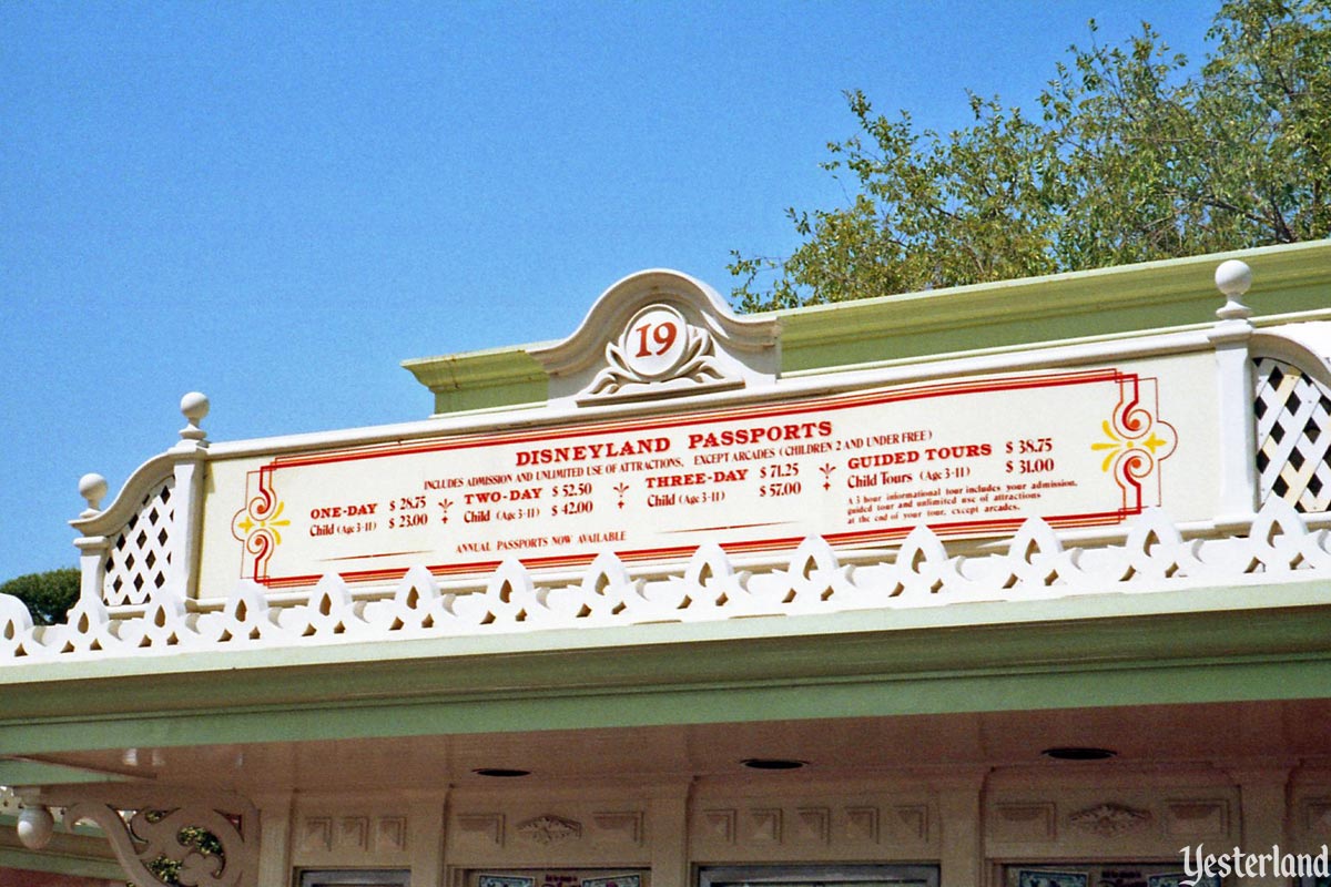 Yesterland: Disneyland Ticket Booths