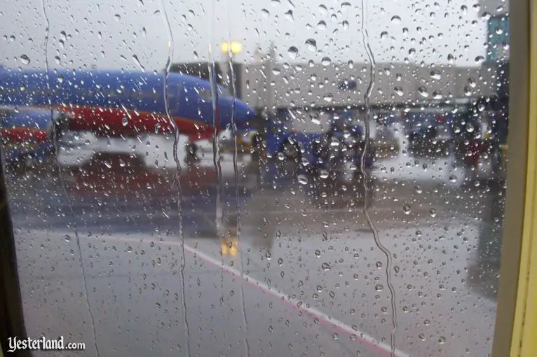 rain at Denver International Airport