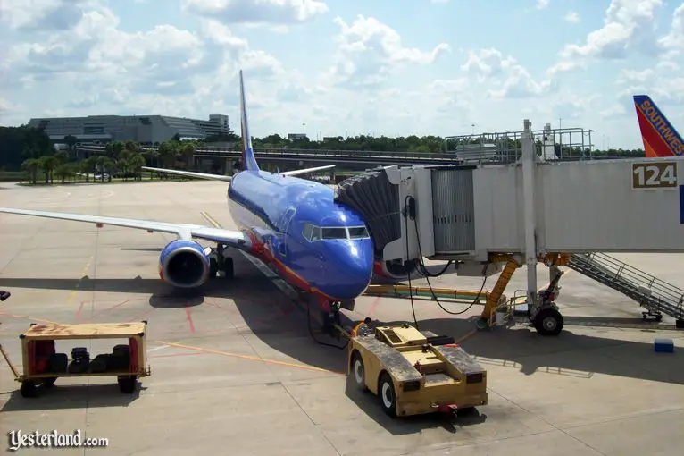 Southwest Airlines jet at Orlando International Airport