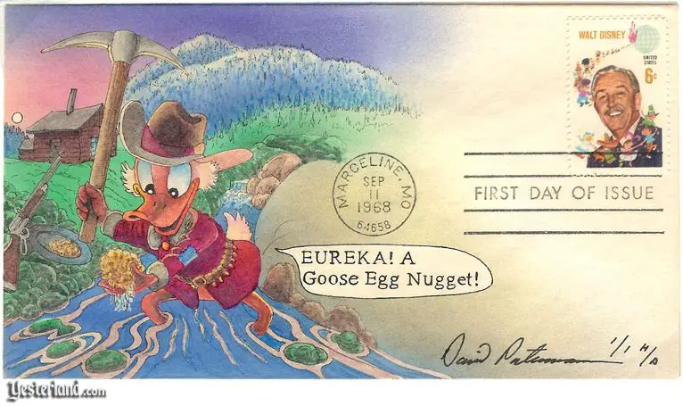First Day Cover with Scrooge McDuck