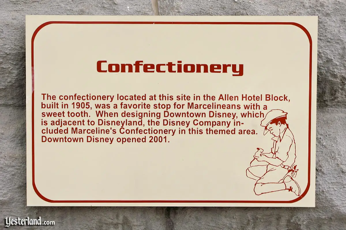 Sign in Marceline, Missouri about Marceline's Confectionary