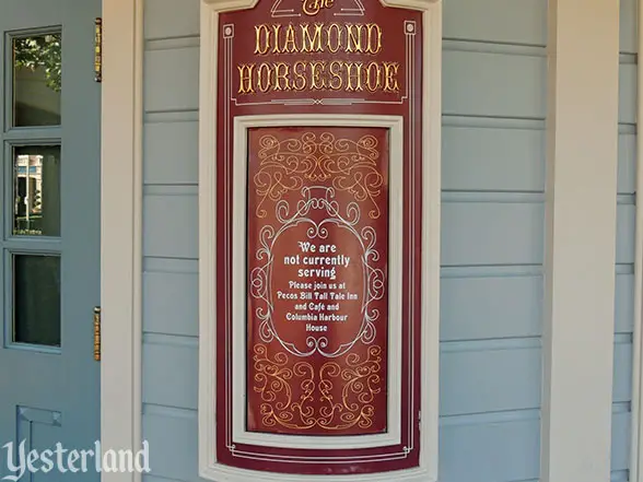 Diamond Horseshoe closed sign