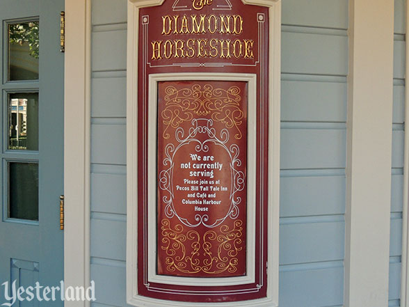 Diamond Horseshoe closed sign