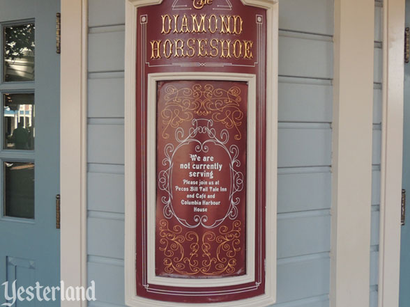 Diamond Horseshoe closed sign