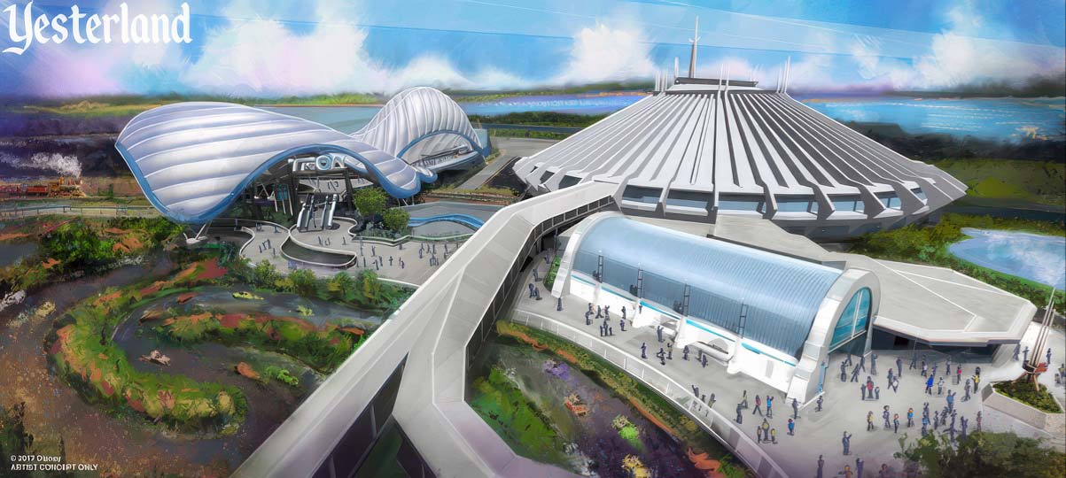 Artist concept for the Tron-themed ride at Magic Kingdom Park, Walt Disney World