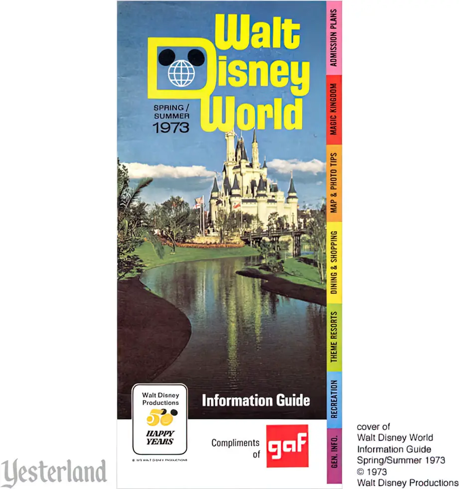 Walt Disney World, Magic Kingdom Spring-Summer 1973 Information Guide