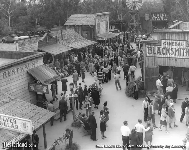 Photo from Knott’s Berry Farm: The Early Years: Main Street, 1947