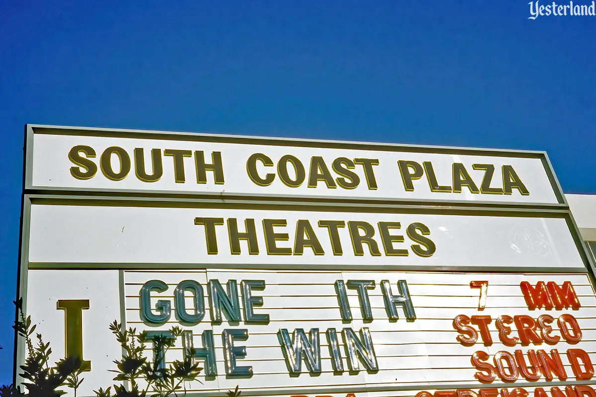 South Coast Plaza Theatres, South Coast Town Center, Costa Mesa in 1974