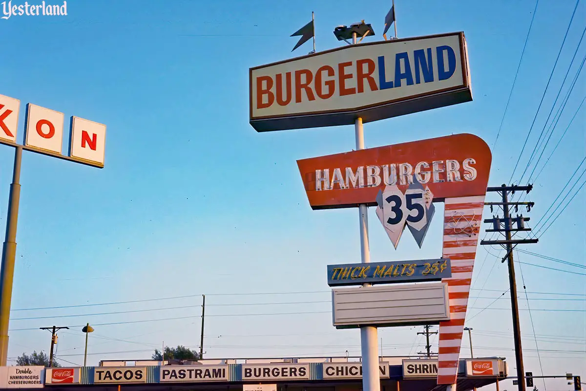 Burgerland Hamburgers, 1120 S Harbor Blvd., Anaheim, California in 1974