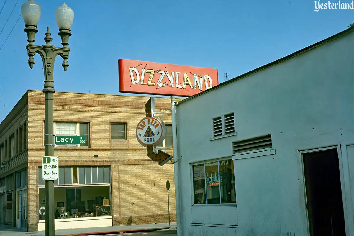 Dizzyland, E. 4th St. at Lacy, Santa Ana, California in 1974