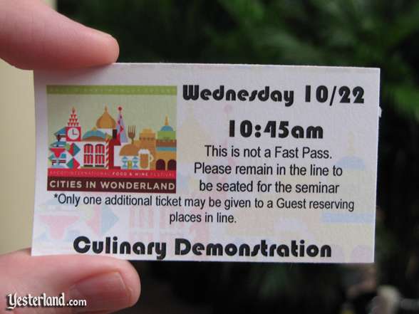 Epcot Food & Wine Festival, 2008