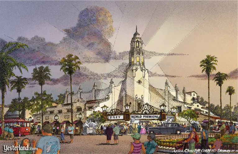 Concept for the Carthay Circle Theatre at Disney California Adventure © Disney