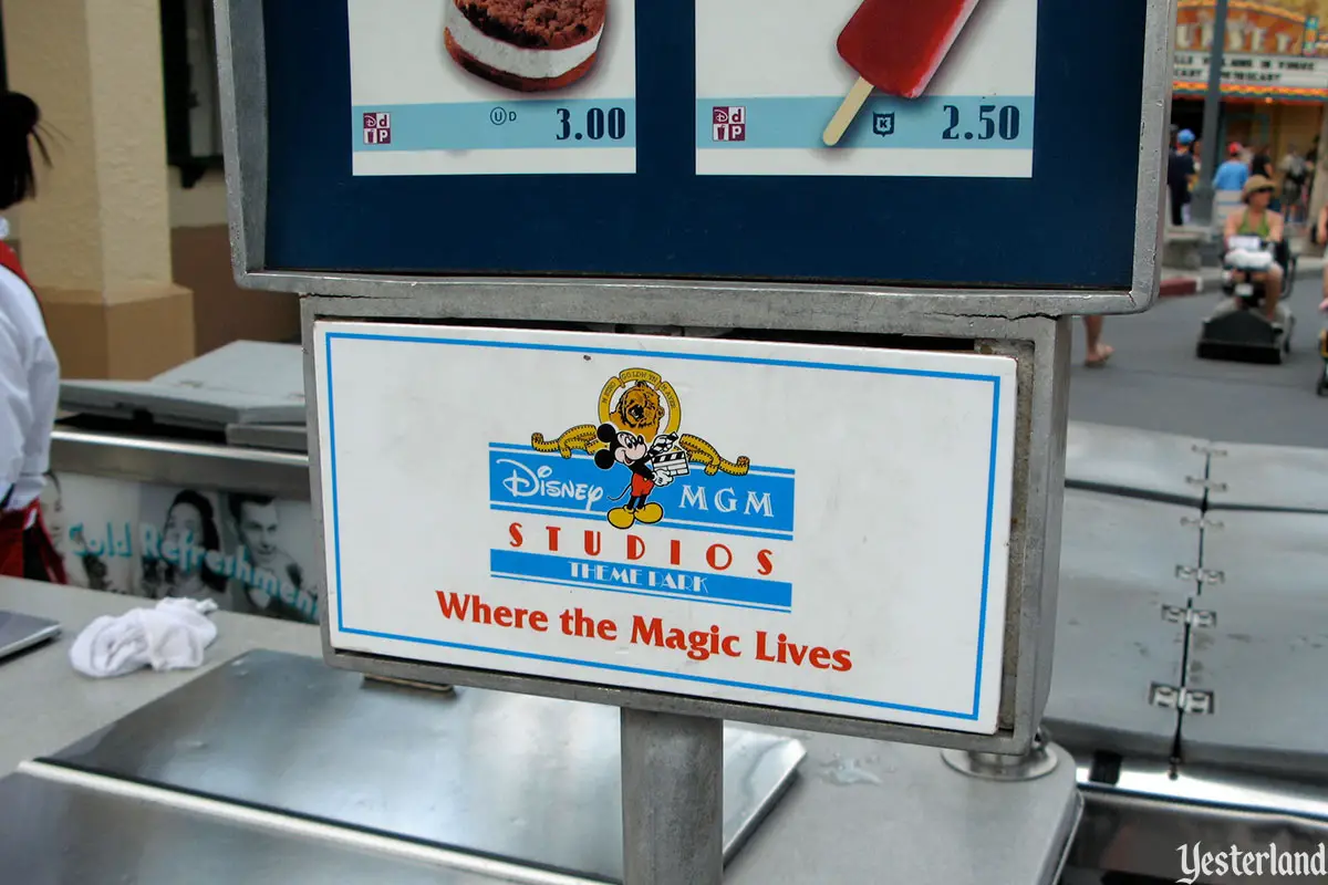 Ice cream vending cart at Disney-MGM Studios