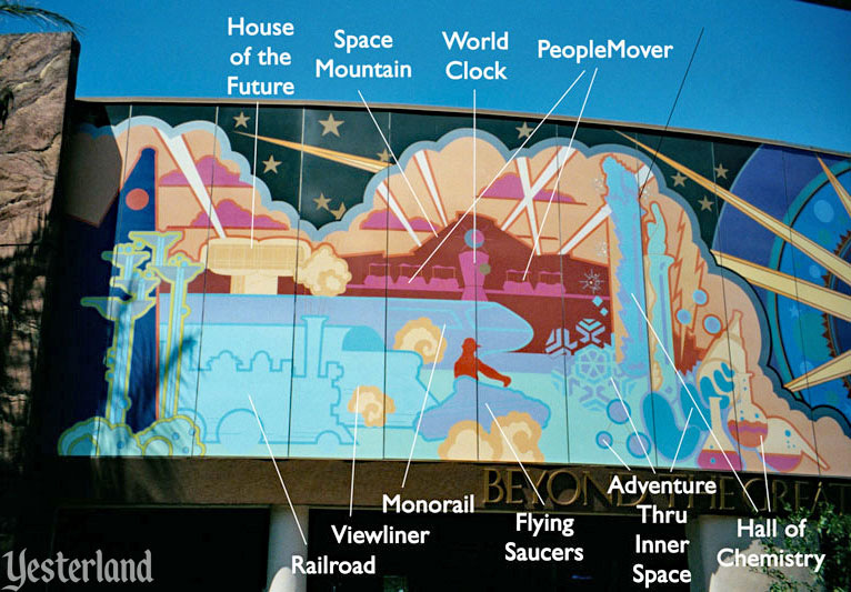 1998 Tomorrowland Mural at Disneyland