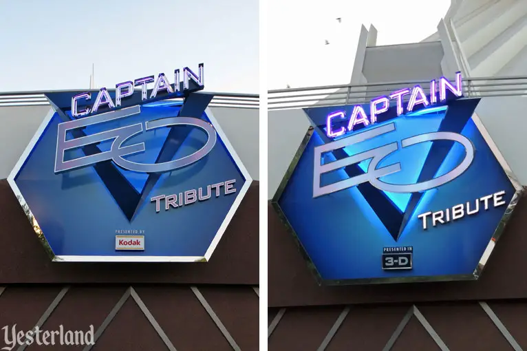 Captain EO Tribute sign in 2010 (with Kodak logo)