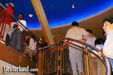 Photo of stairs to the Rocket Rods loading area